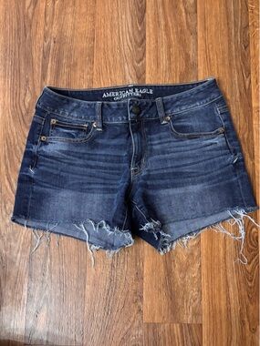 American Eagle Outfitters Dark Blue Denim Shorts